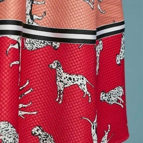 Hutch Dalmatian print color block midi skirt - Picture 5 of 11